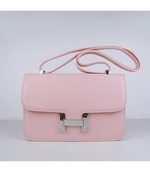 Hermes Constance Togo Leather Bag HSH020 Pink Silver